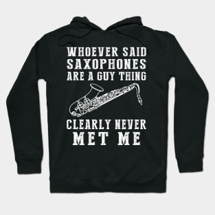 Saxophonic Humor: Breaking Gender Notes! Hoodie